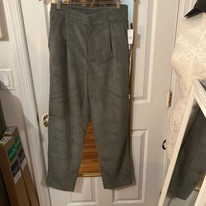 High Rise Corduroy Pants Vintage Flight Green S | TALL